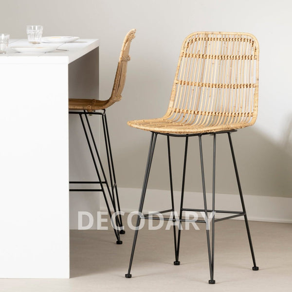 tabourets Balka en rotin naturel-DECODARY©