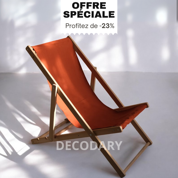 Duo Transat Extérieur avec Table – Collection Jardin Decodary