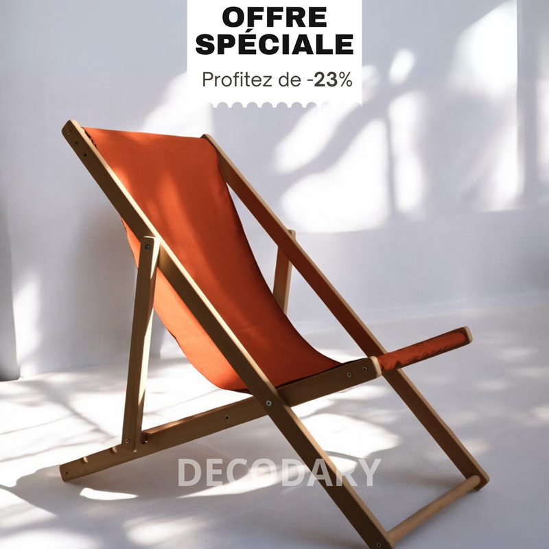 Duo Transat Extérieur avec Table – Collection Jardin Decodary