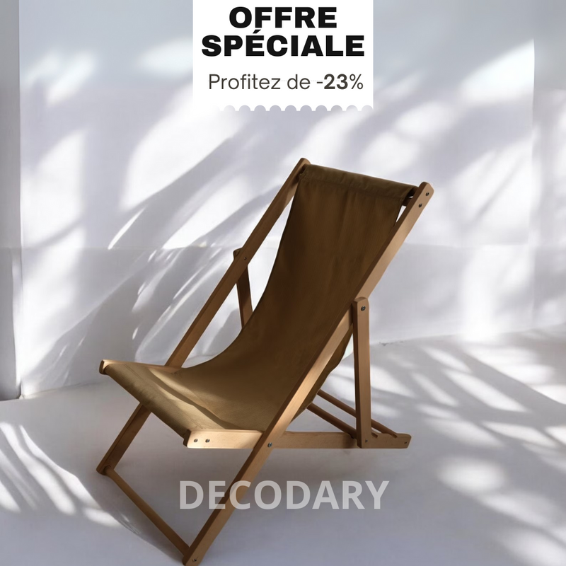 Duo Transat Extérieur avec Table – Collection Jardin Decodary